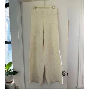 SKIMS Cozy Knit bouclé pants - Bone